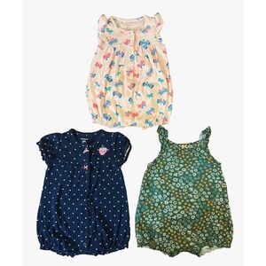 Baby Girl Clothes Lot 6 Months Romper One Piece Outfits Shorts Summer Ruffle Bum